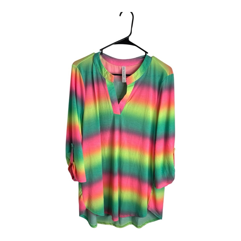 Scarlett Multicolor Striped Tunic